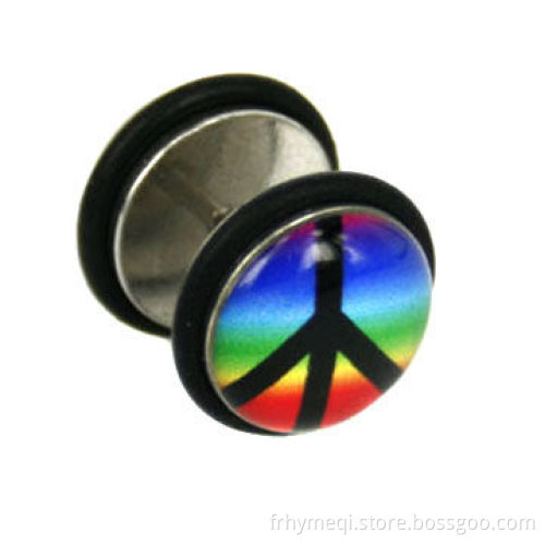 SS Inlay Earrings, Made of 316L Stainless Steel